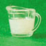 Dollhouse Miniature Measuring Cup, Filled with Milk